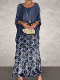 Navy Blue Print