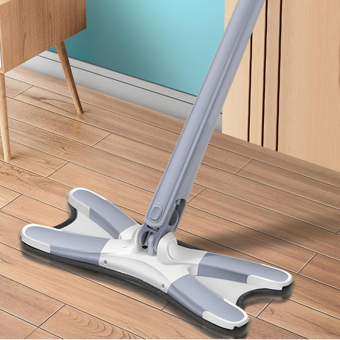 360 Spin Twist Floor Cleaning Mop with 4 Handsfree, Washable & Reusable Pads